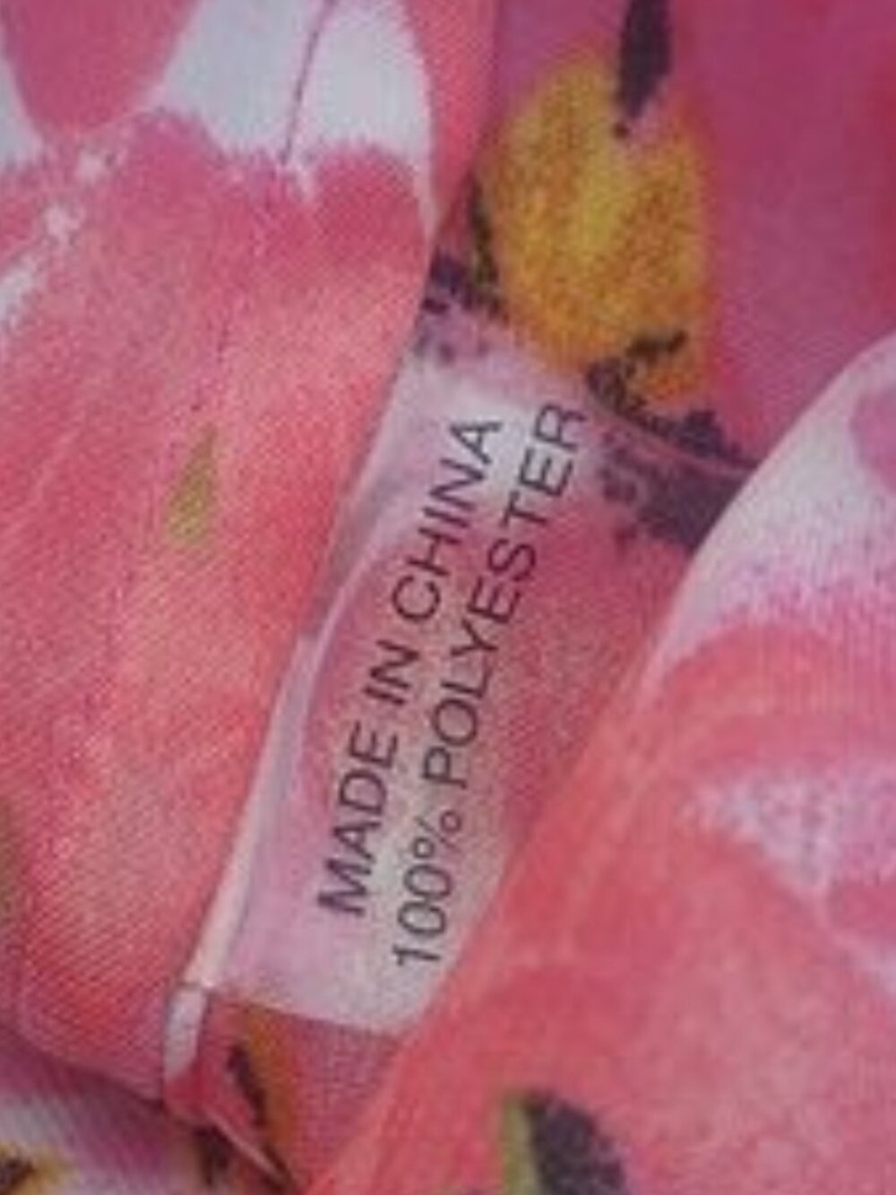 Chaus SZ L Pullover Satin Polyester Pleated Floral Tank Blouse with Side Splits - Picture 3 of 5